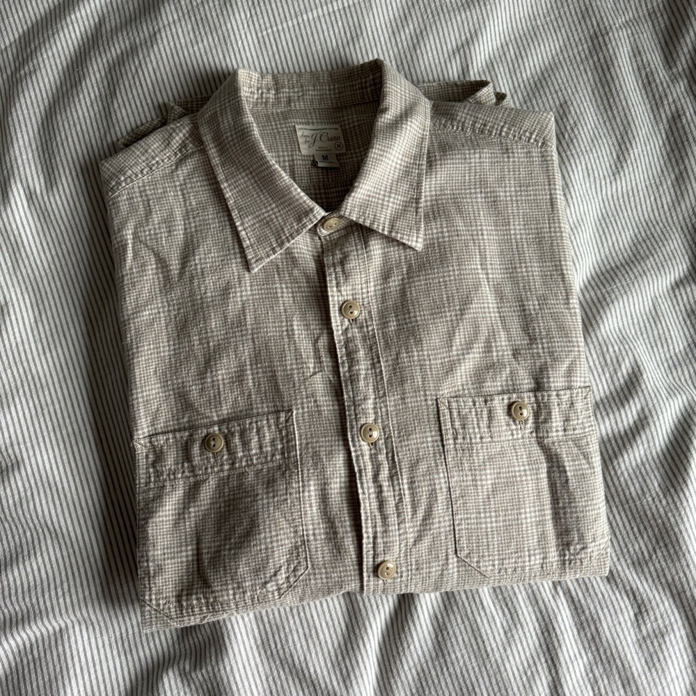 J. Crew Hemp Cotton Casual Work shirt, Men’s Size Medium